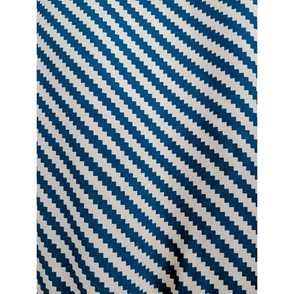 NWT Attic and Barn Silk Blend Mini Dress Blue Beige IT 44 US 8 Italian Designer - Picture 5 of 10